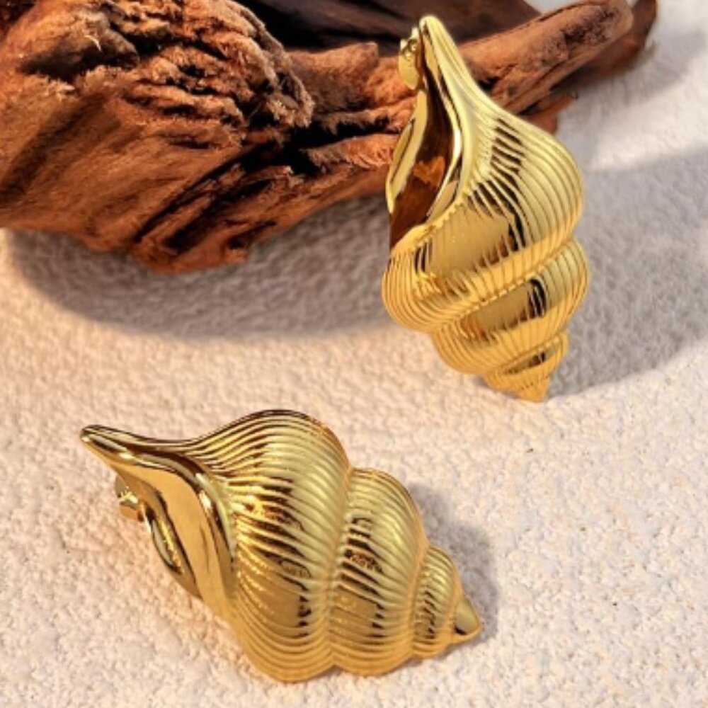 Anthropologie Seashell Earrings